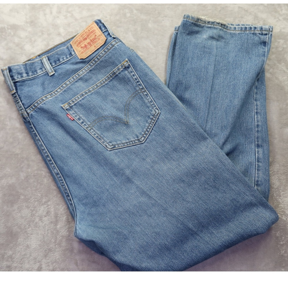 Levi Strauss 550 Relaxed‎ Fit Men's Jeans W44 L32 Blue Denim Straight Leg Levi's